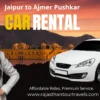 jaipur to ajmer pushkar car rental