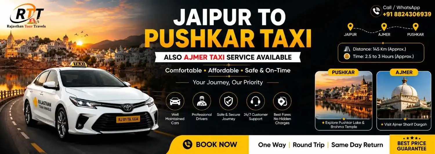 Jaipur to Pushkar taxi service