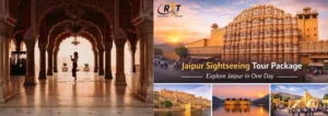 Jaipur sightseeing tour package covering Hawa Mahal Amber Fort Jal Mahal and Jantar Mantar
