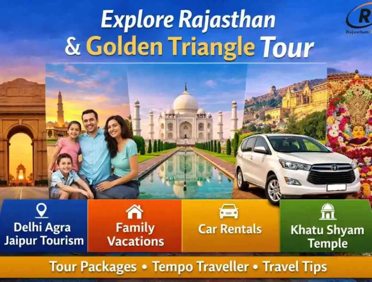 Golden Triangle tour guide India with Delhi Agra Jaipur, Rajasthan travel packages, car rental Jaipur and Khatu Shyam temple tour