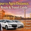Jaipur to Agra distance travel guide with route, travel time and taxi options