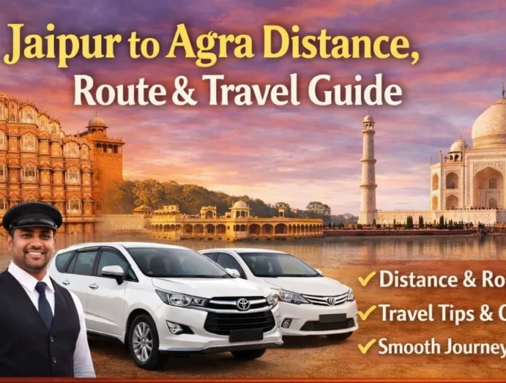 Jaipur to Agra distance travel guide with route, travel time and taxi options