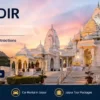 Birla Mandir Jaipur white marble temple evening view with lighting