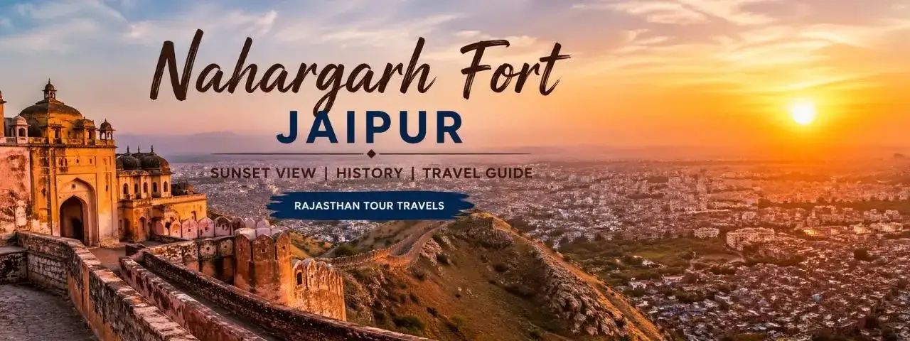 Nahargarh Fort Jaipur sunset view point panoramic city skyline Rajasthan