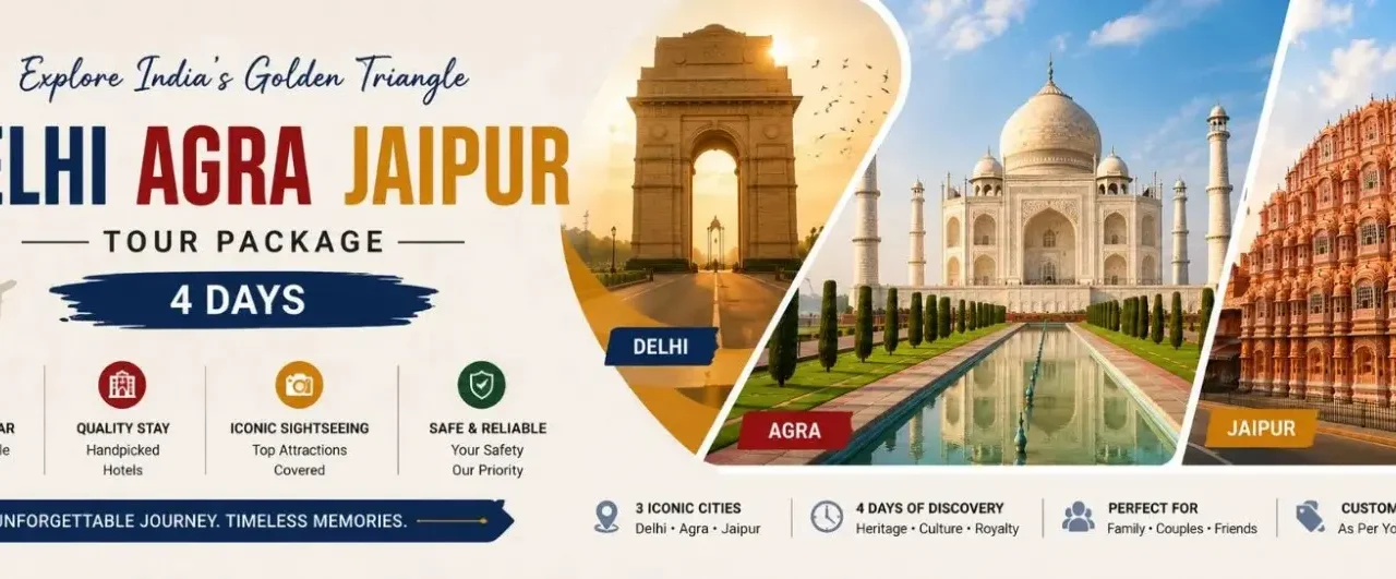 Delhi Agra Jaipur Tour Package 4 Days