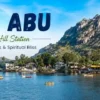 Beautiful view of Nakki Lake and Mount Abu hill station in Rajasthan