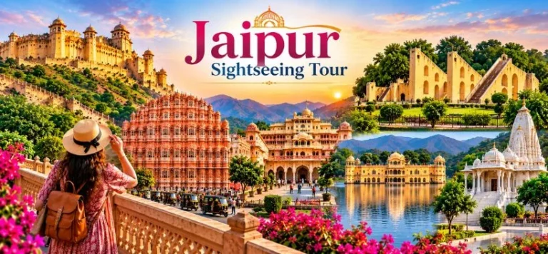Jaipur sightseeing tour featuring Amber Fort, Hawa Mahal and Jal Mahal