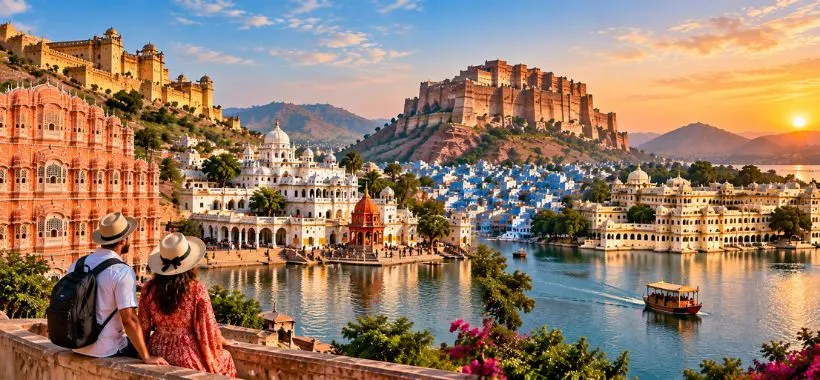 7 Days 6 Nights Rajasthan Tour Package covering Jaipur Ajmer Pushkar Jodhpur and Udaipur