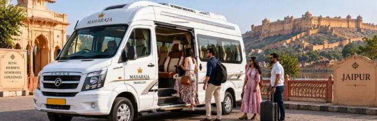 9 seater Maharaja Tempo Traveller for comfortable group travel