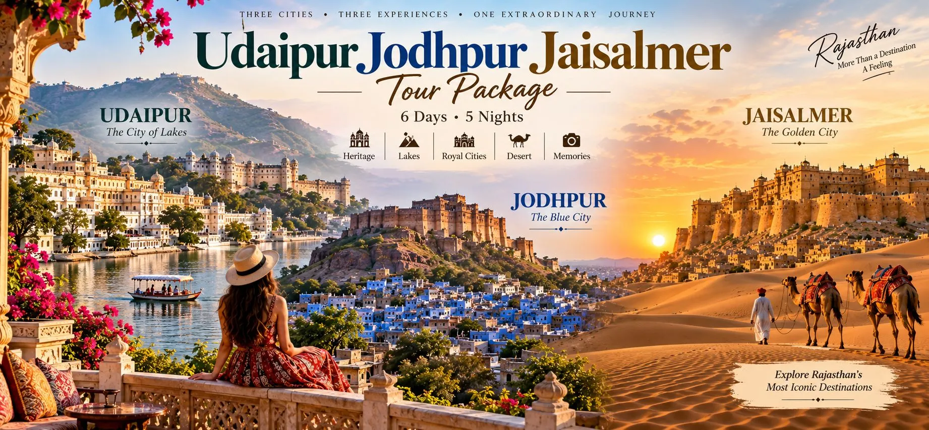 Udaipur Jodhpur Jaisalmer Tour Package