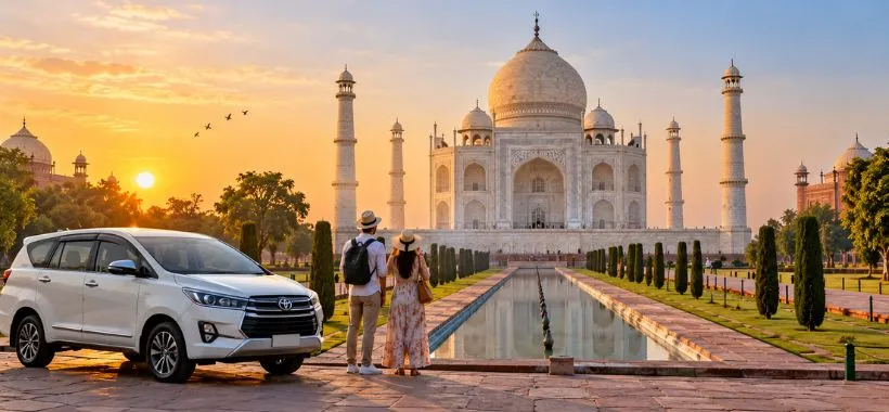 Agra Sightseeing with Taj Mahal and private tourist car