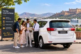 Full-day local car rental with driver