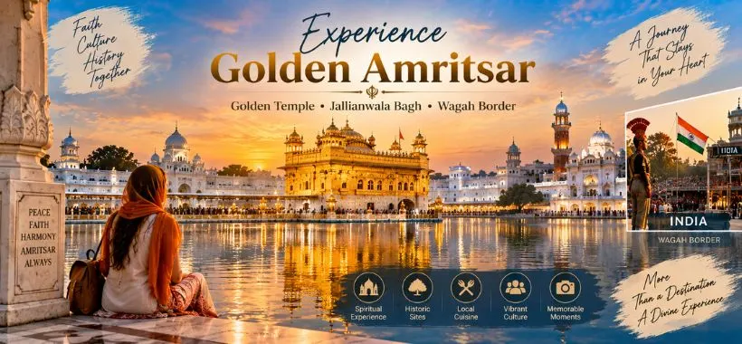 Experience Golden Amritsar with Golden Temple and Wagah Border