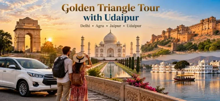 Golden Triangle Tour with Udaipur covering Delhi Agra Jaipur and Udaipur