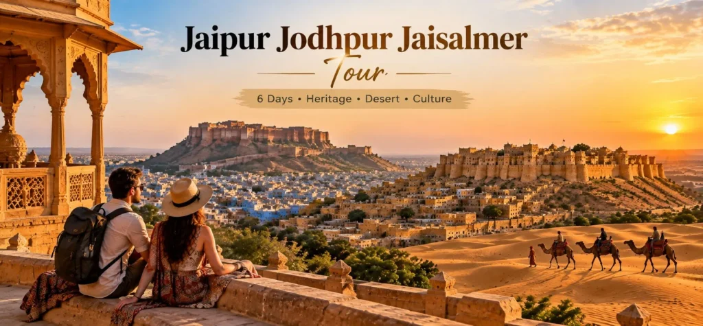 Jaipur Jodhpur Jaisalmer Tour Packages featuring Rajasthan forts and desert