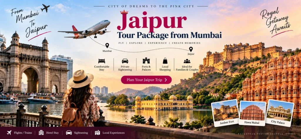 Jaipur Tour Package from Mumbai