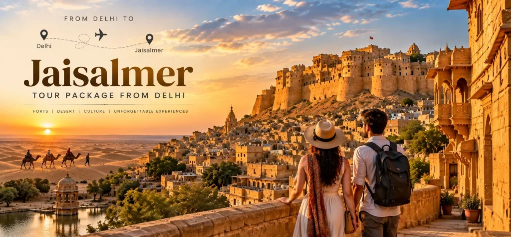 Jaisalmer Tour Package from Delhi featuring Jaisalmer Fort and Thar Desert