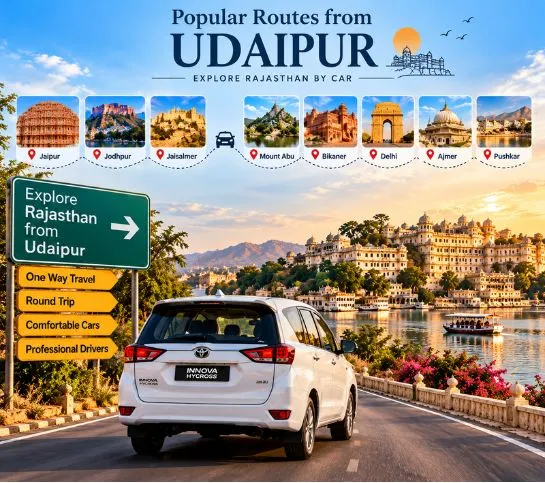 Popular Routes from Udaipur