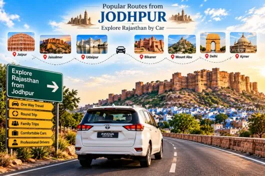 Popular routes from Jodhpur
