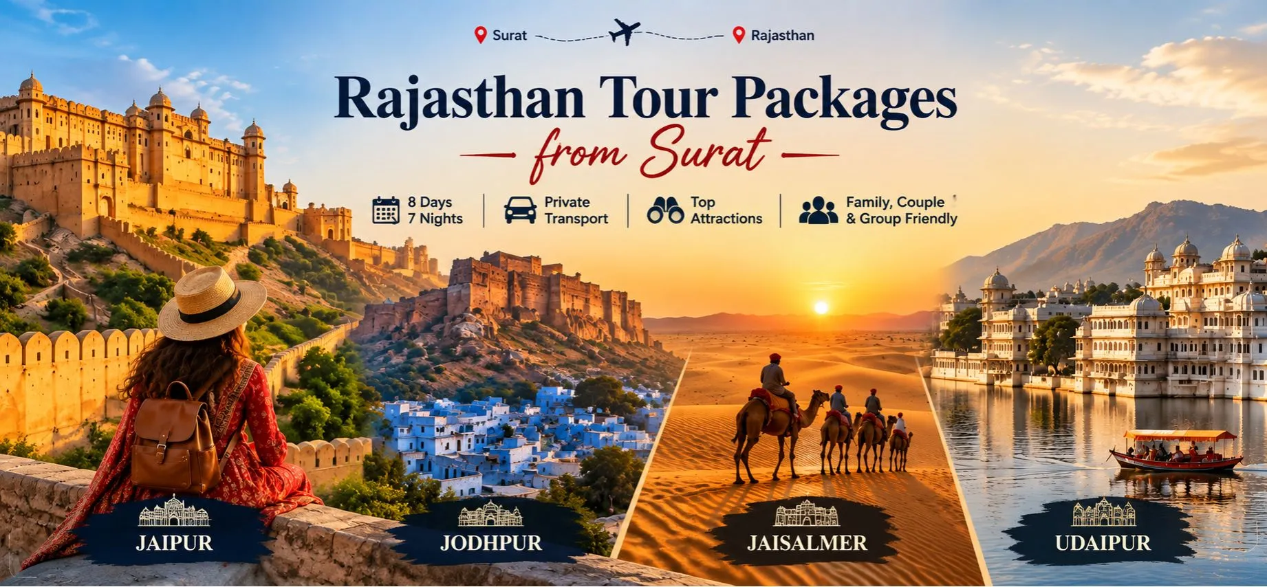 Rajasthan Tour Packages from Surat