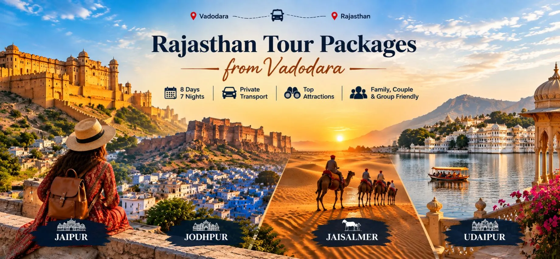 Rajasthan Tour Packages from Vadodara